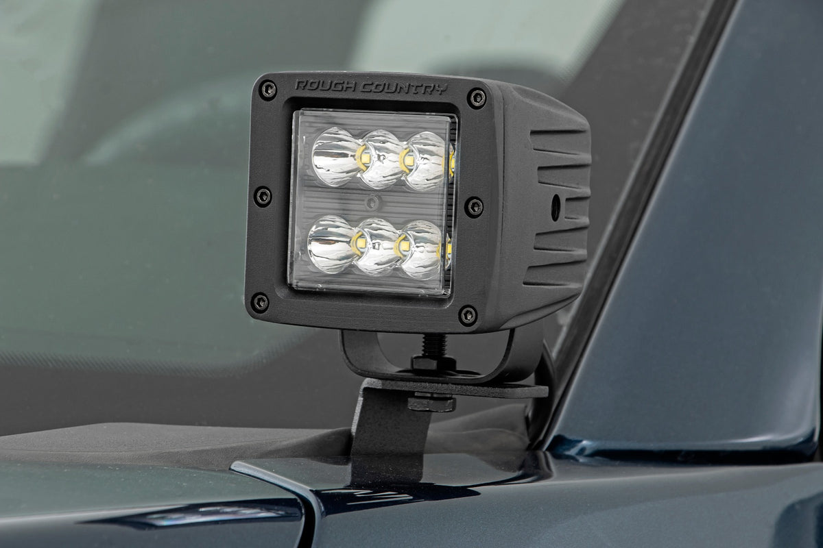 LED Light Kit | Ditch | 2&quot; Black Pair | Amber DRL | Ford F-150 (15-24)/F-150 Lightning (22-24) 