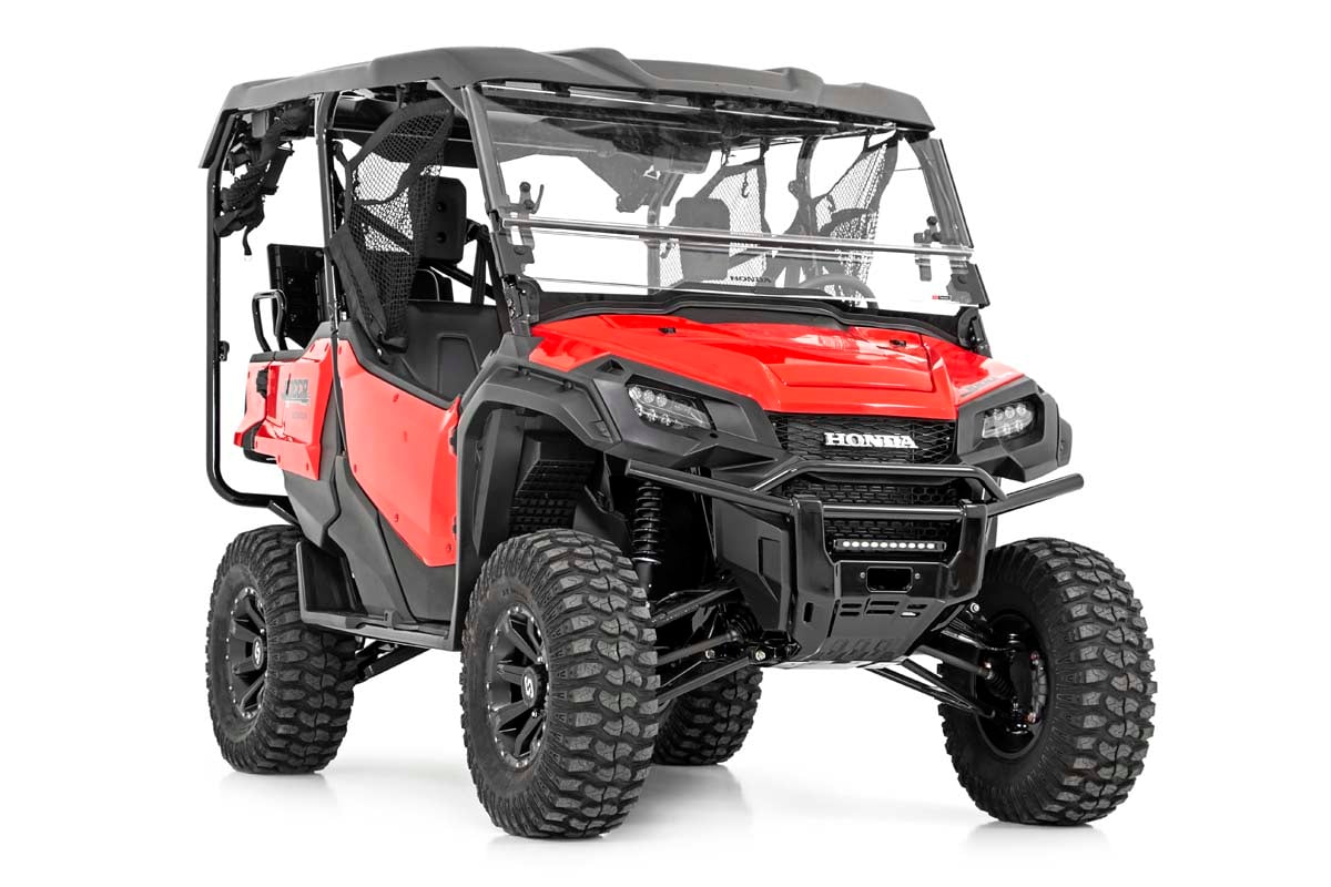 LED Light | Bumper Mount | 10&quot; Black Slimline | Honda Pioneer 1000/Pioneer 1000-5