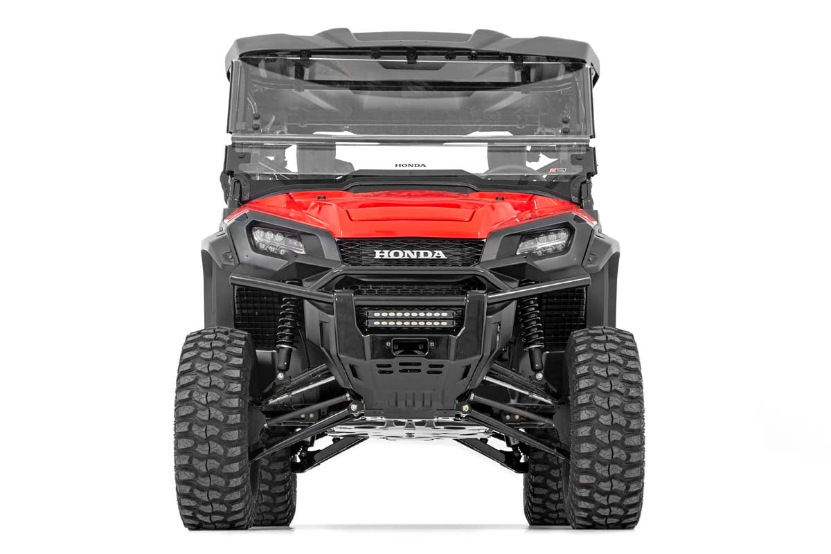 LED Light | Bumper Mount | 10&quot; Black Slimline Pair | Honda Pioneer 1000/Pioneer 1000-5