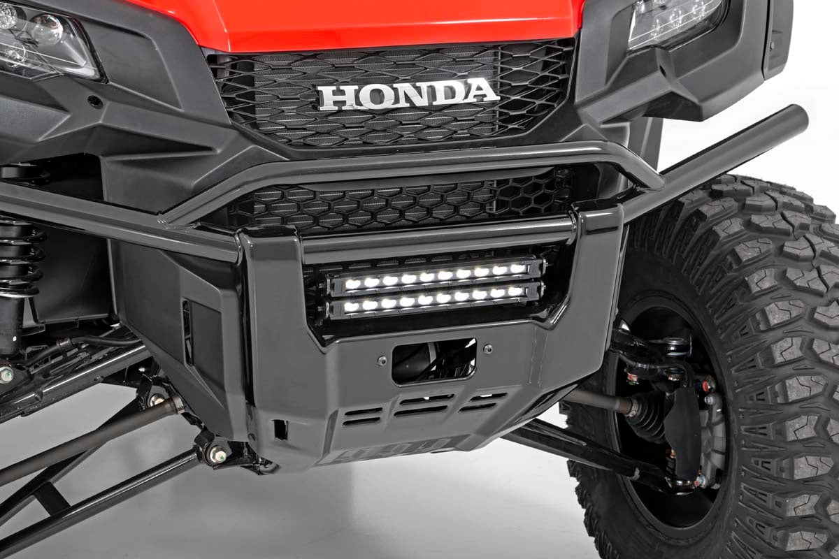LED Light | Bumper Mount | 10&quot; Black Slimline Pair | Honda Pioneer 1000/Pioneer 1000-5