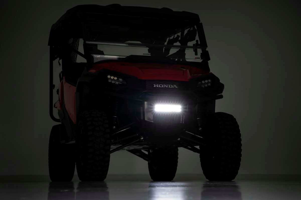 LED Light | Bumper Mount | 10&quot; Black Slimline Pair | Honda Pioneer 1000/Pioneer 1000-5