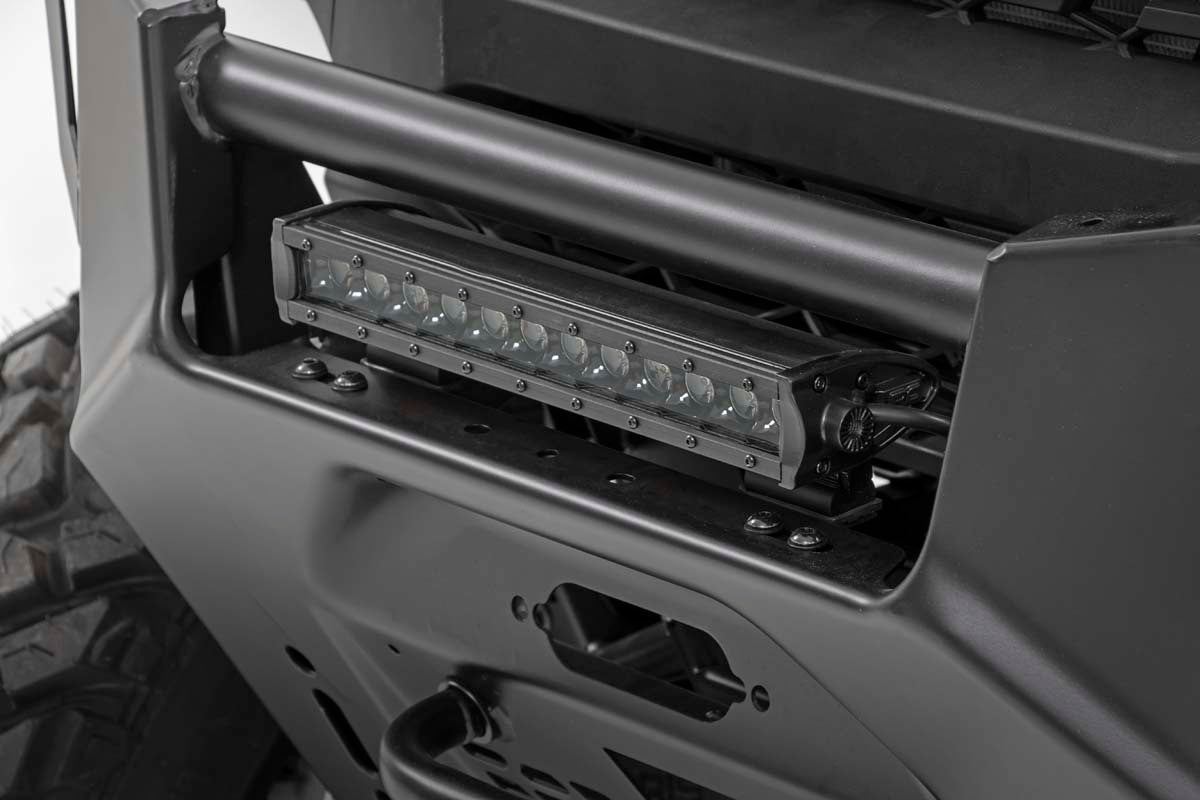 LED Light | Bumper Mount | 12&quot; Black Single Row | Polaris Ranger XP 1000/1000 Crew