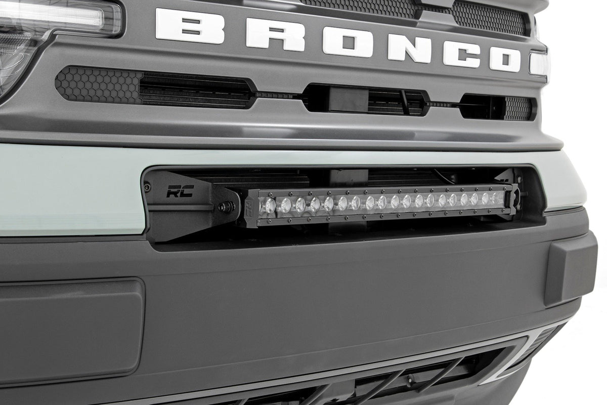LED Light Kit | Bumper Mount | 20&quot; Black Single Row | Ford Bronco Sport (21-24)