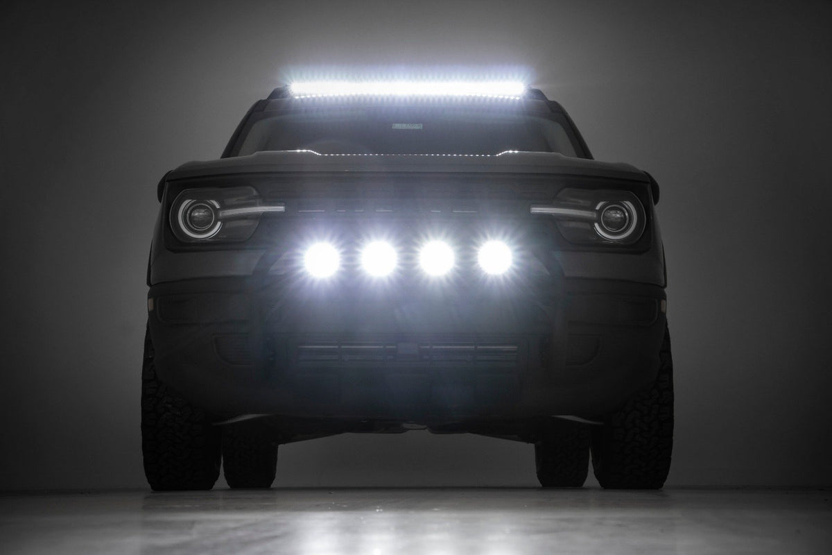 LED Light Kit | Roof Rack Mount | 40&quot; Black Single Row | Ford Bronco Sport (21-24)