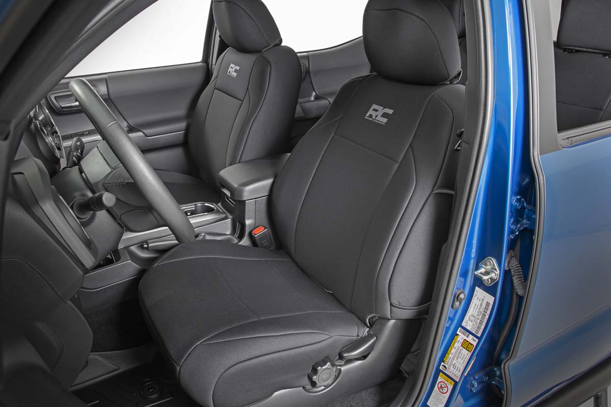 Seat Covers | FR &amp; RR | Double Cab | Toyota Tacoma 2WD/4WD (2016-2023)