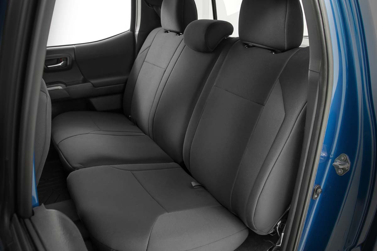 Seat Covers | FR &amp; RR | Double Cab | Toyota Tacoma 2WD/4WD (2016-2023)