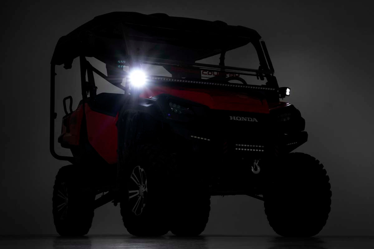LED Light Kit | Cage Mount | 2&quot; Black Pair | Honda Pioneer