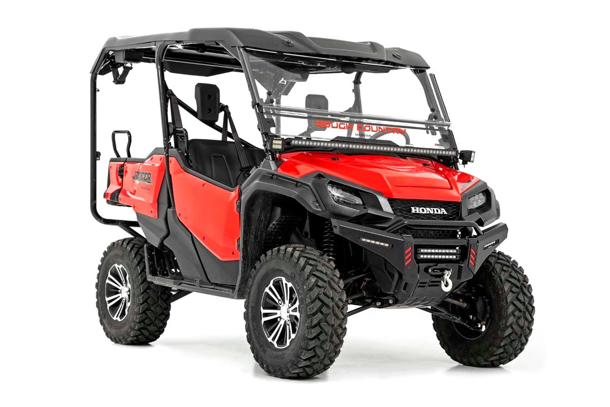 LED Light Kit | Cage Mount | 50&quot; Black Single Row | Honda Pioneer 1000 