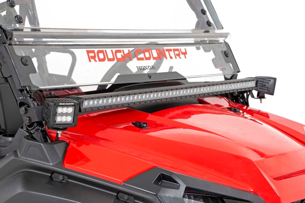 LED Light Kit | Cage Mount | 50&quot; Black Single Row | Honda Pioneer 1000 