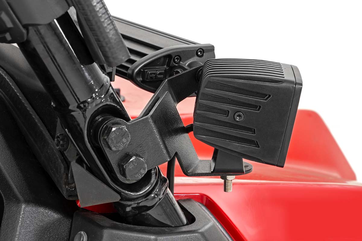 LED Light Kit | Cage Mount | 2&quot; Black Pair | Honda Pioneer