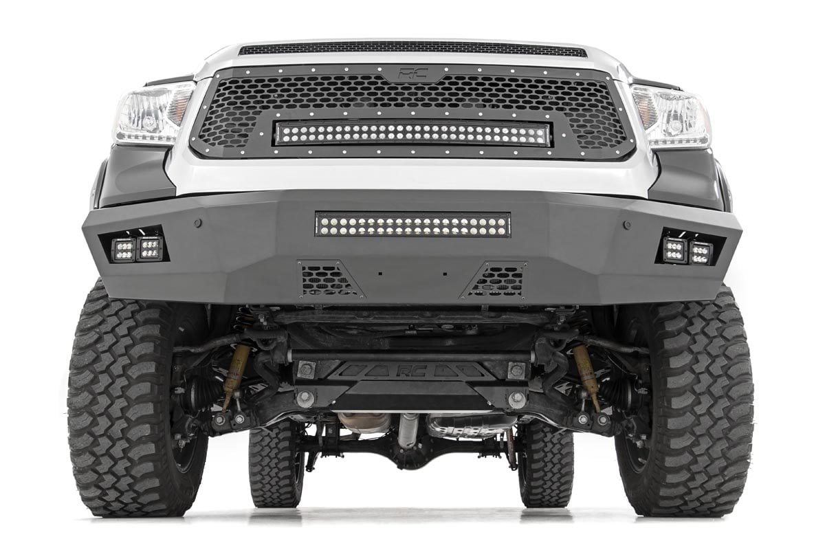 Rough Country - Mesh Grille - 30" Dual Row LED - Black - Toyota Tundra 2WD/4WD (2014-2017) - 70226 for 2014-2017 Toyota Tundr