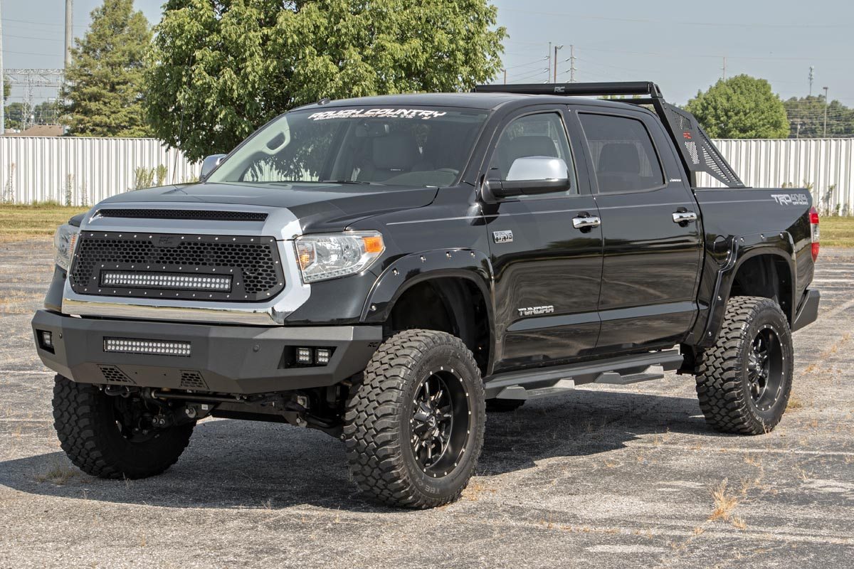 Mesh Grille | 30&quot; Dual Row LED | Black | White DRL | Toyota Tundra (14-17)