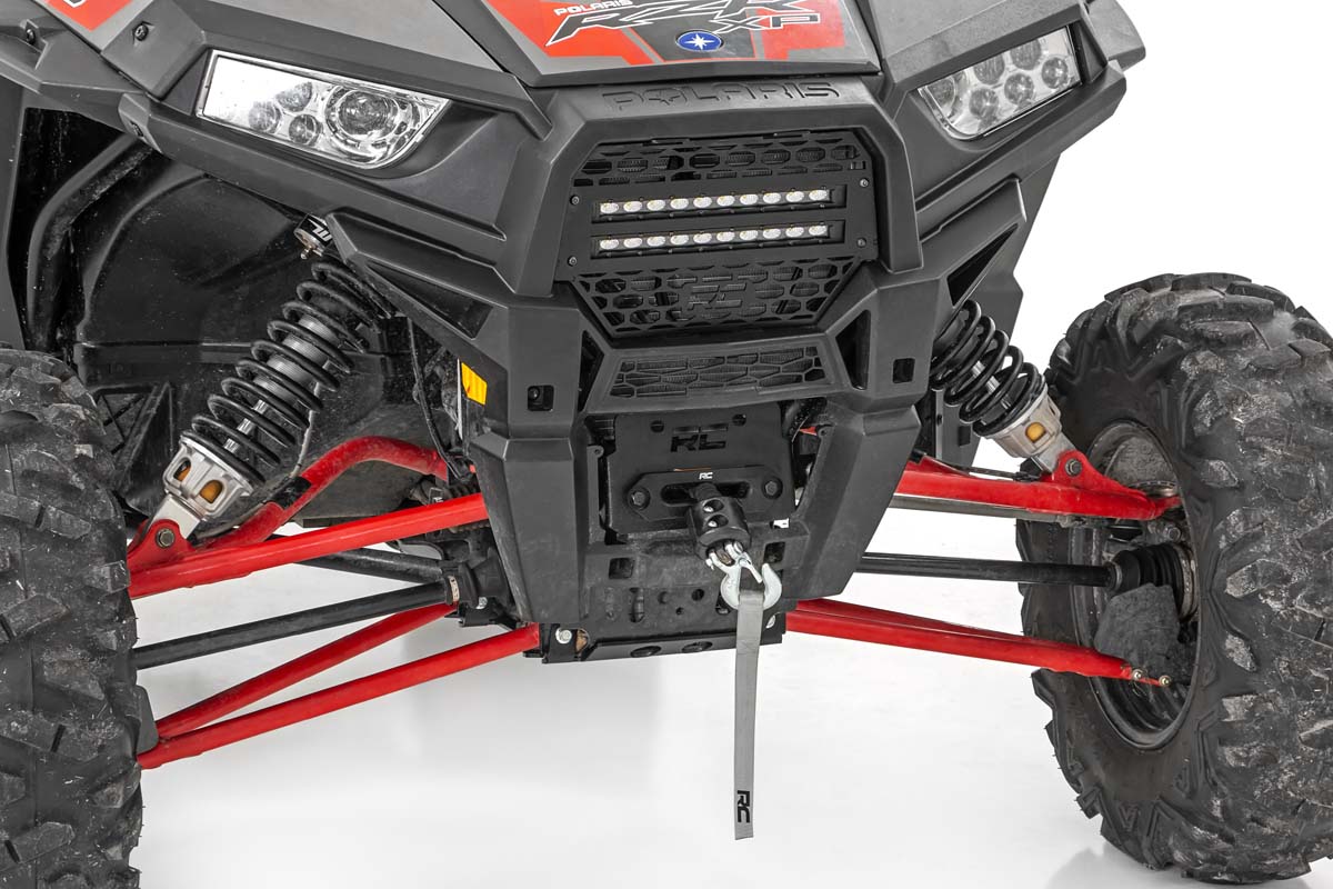 Grille Kit | 10&quot; Black Slimline LED Pair | Polaris RZR XP 1000
