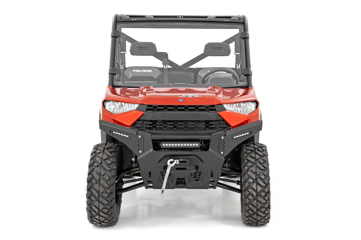 LED Light | Bumper Mount | 12&quot; Black Single Row | Polaris Ranger XP 1000/1000 Crew