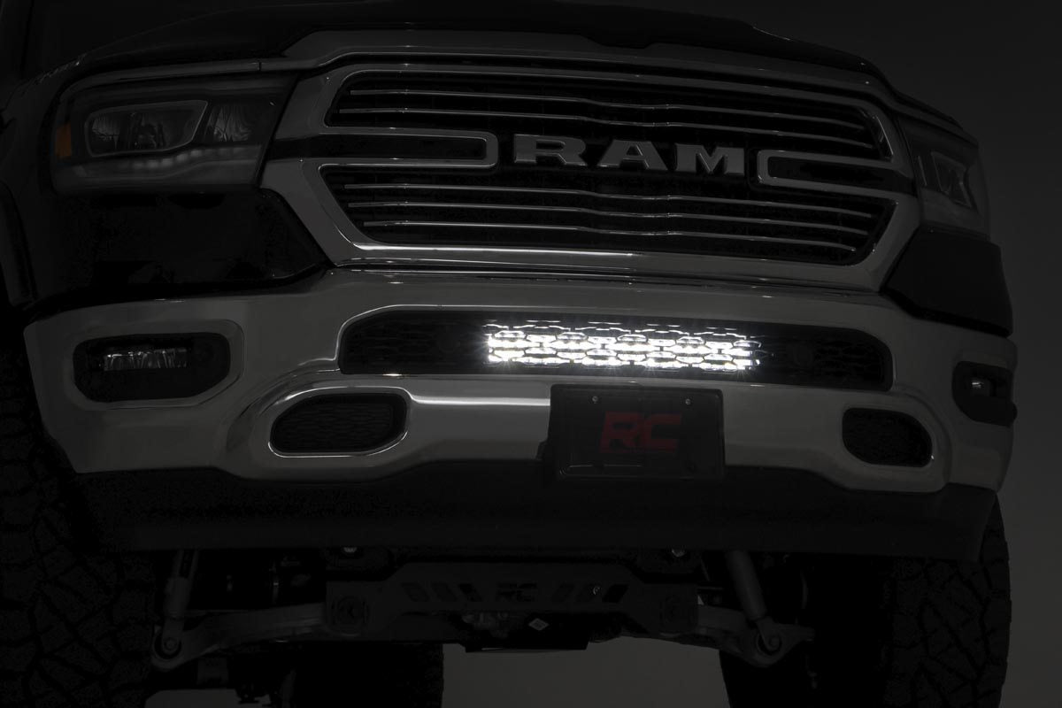 LED Light Kit | Bumper Mount | 20&quot; Black Dual Row | Ram 1500 2WD/4WD (19-24)