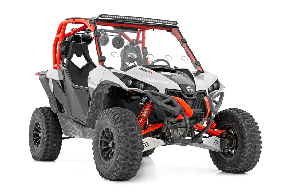 Rough Country - LED Light Kit - Front Mount - 40" Black Dual Row - White DRL - Can-Am Commander Max 1000 - 97037 for 2011-201