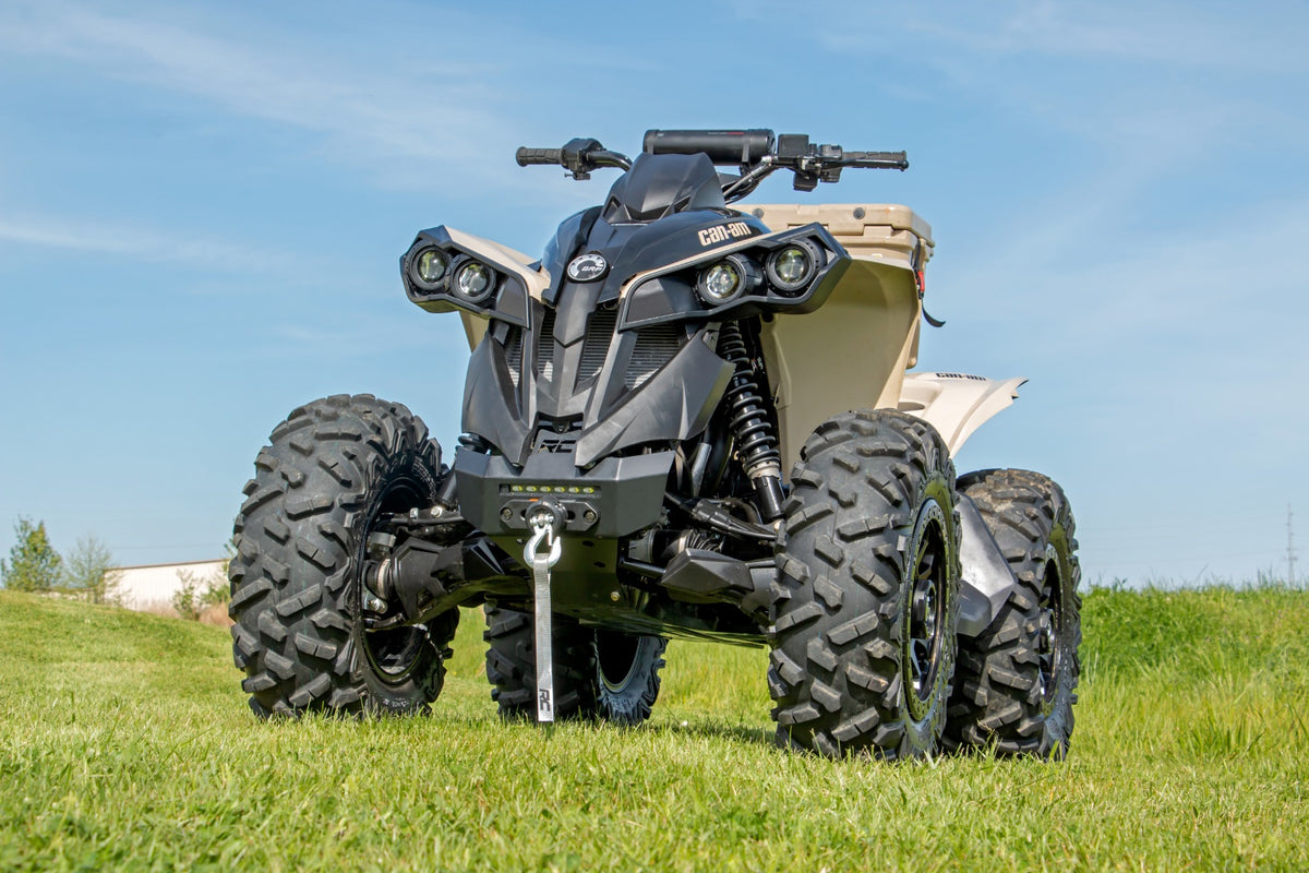 Winch Bumper | 4500-Lb Winch | Black Series LED | 6&quot; Light | Can-Am Renegade