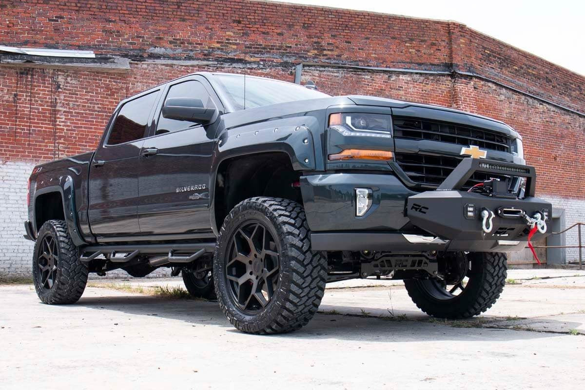 Rough Country - 7.5 Inch Lift Kit - Vertex - Chevy/GMC 1500 4WD (07-13) - 26450 for 2007-2013 Chevrolet Silverado 1500 - angl