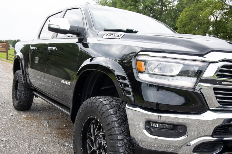 Rough Country - Fender Flares - SF1 - PS2 Bright Silver Metallic - Ram 1500 2WD/4WD (2019-2024) - F-D319201-PS2