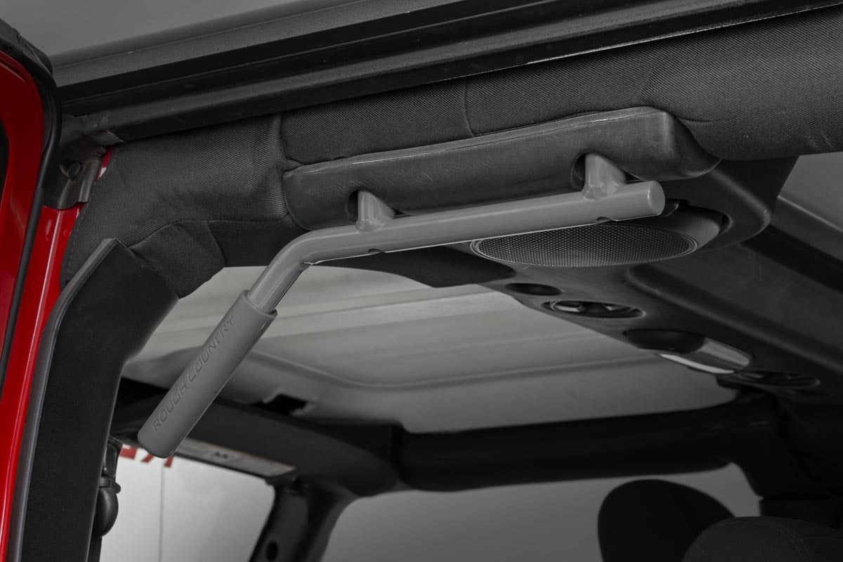 Grab Handles | Steel | FR &amp; RR | Gray | Jeep Wrangler JK/Wrangler Unlimited (07-18)