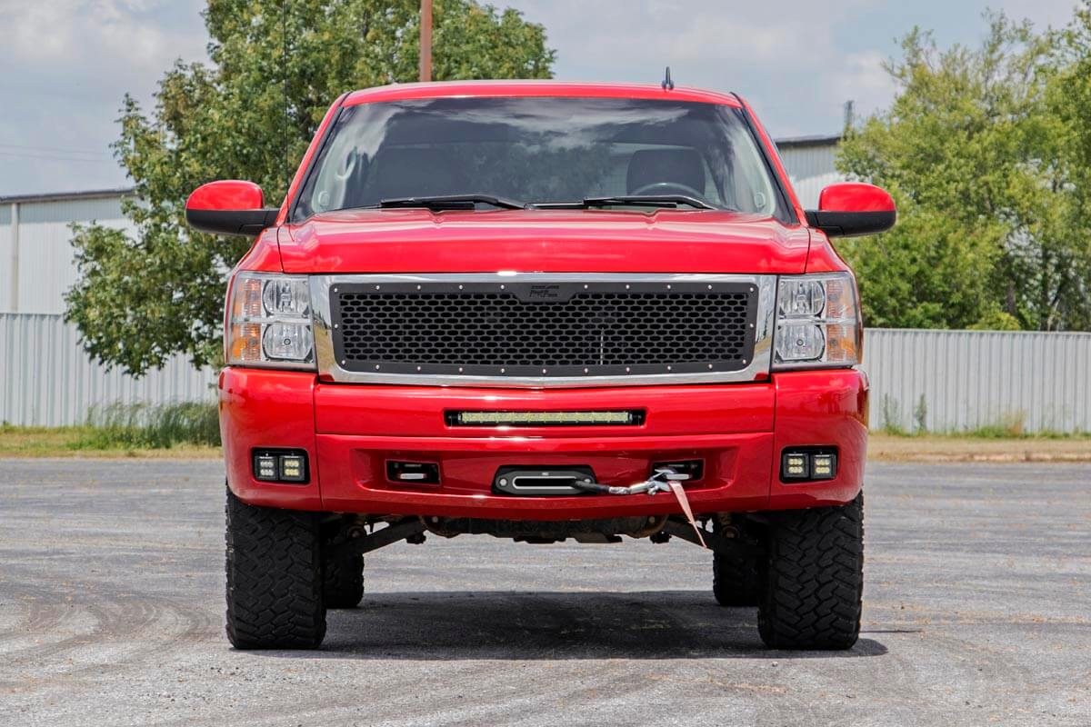 LED Light Kit | Fog Mount | Dual 2&quot; Black Pairs | Chevy Silverado 1500/2500HD/3500HD 2WD/4WD