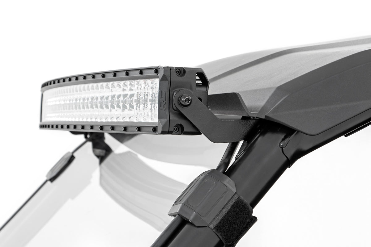 LED Light | Front Mount | 40&quot; Black Dual Row | White DRL | Honda Talon 1000