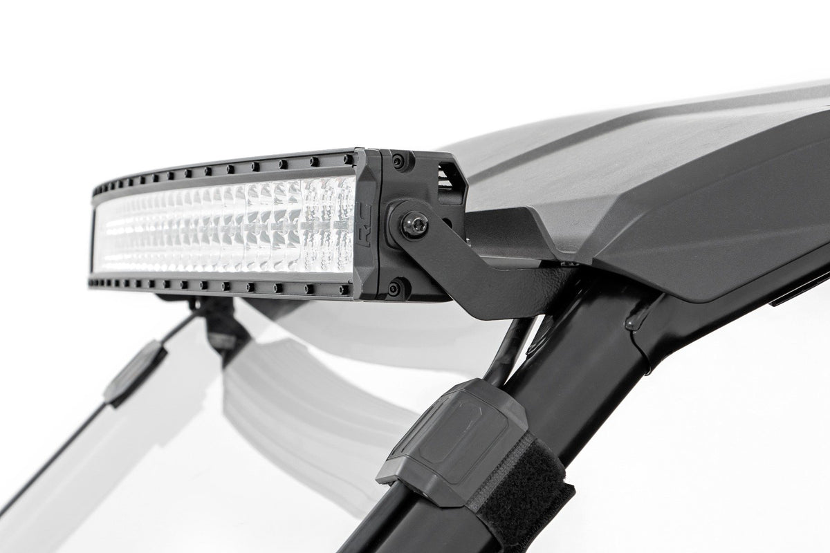 LED Light | Front Mount | 40&quot; Chrome Dual Row | White DRL | Honda Talon 1000