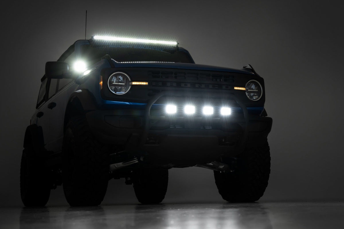 LED Light Kit | Upper Windshield | 40&quot; Black Single Row | Ford Bronco (21-24)