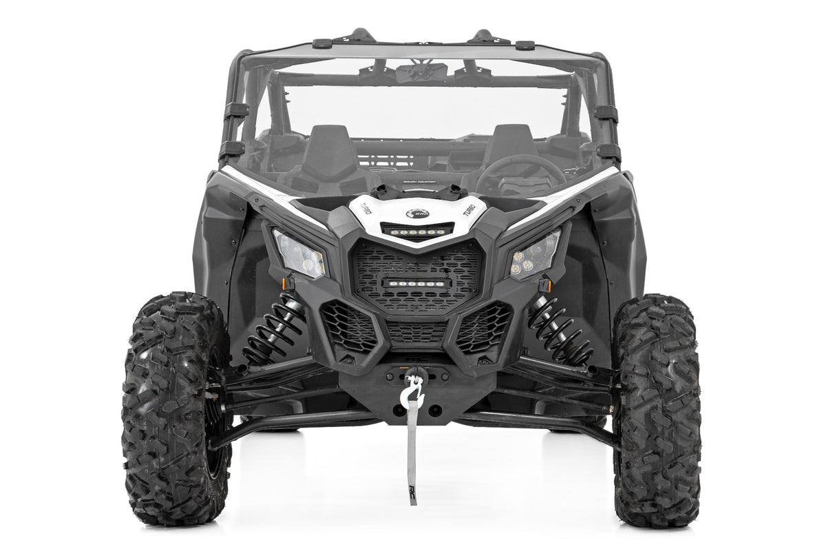 LED Light Kit | Cowl Mount | 6&quot; Black Slimline | Can-Am Maverick X3 