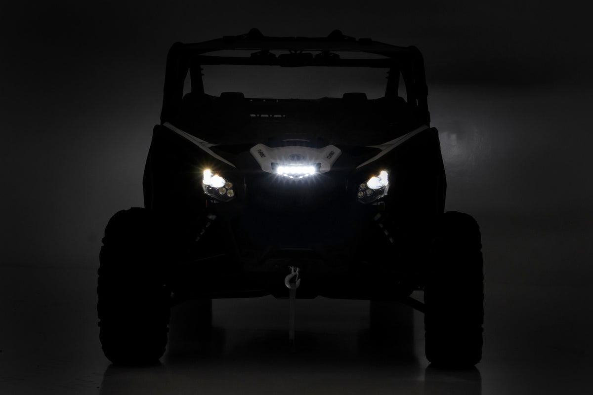 LED Light Kit | Cowl Mount | 6&quot; Black Slimline | Can-Am Maverick X3 