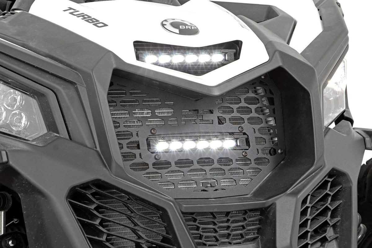 LED Light Kit | Grille Mount | 6&quot; Black Slimline | Can-Am Maverick X3 