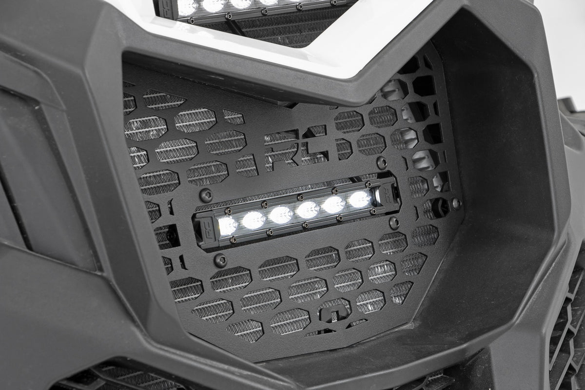 LED Light Kit | Grille Mount | 6&quot; Black Slimline | Can-Am Maverick X3 