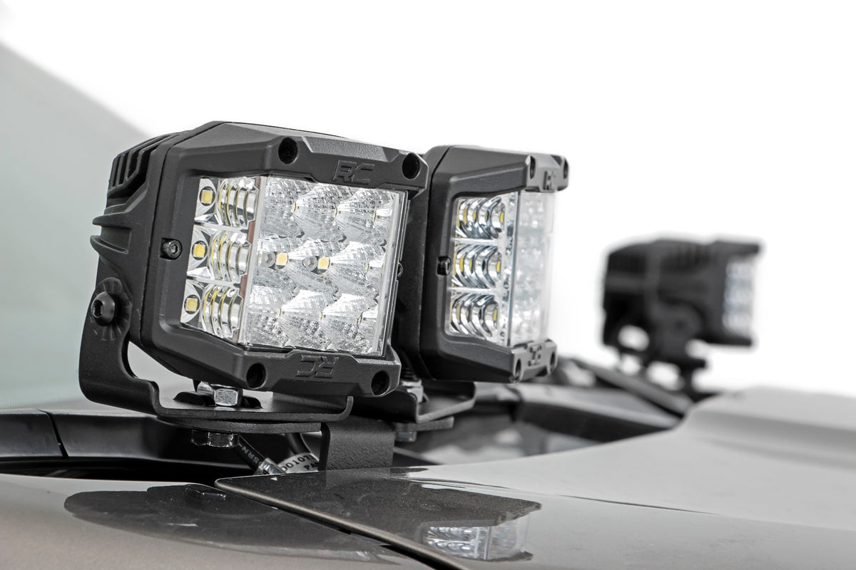 LED Light Kit | Ditch Mount | Dual 2&quot; Black Pairs | Spot | Subaru Forester (14-18)