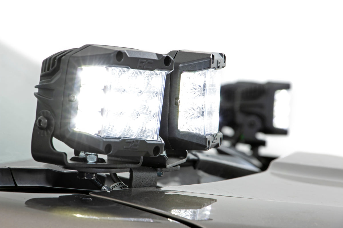 LED Light Kit | Ditch Mount | Dual 2&quot; Black Pairs | Spot | Subaru Forester (14-18)
