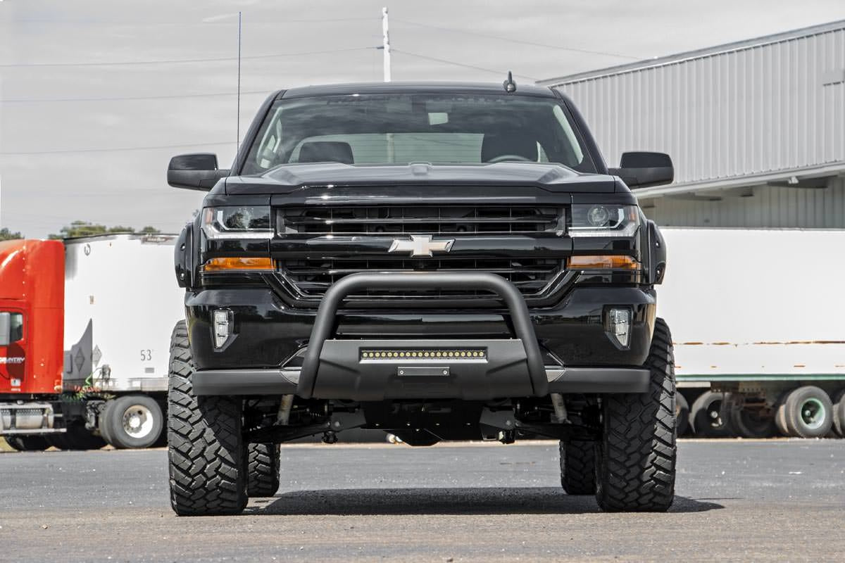 Black LED Bull Bar | Chevy/GMC 1500 Truck &amp; SUV (07-20 &amp; Classic)