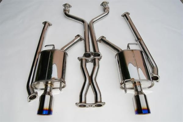 Invidia 07+ Infiniti G35/G37 Sedan 4dr Q300 Rolled Titanium Tip Cat-back Exhaust - HS07IG4G3D