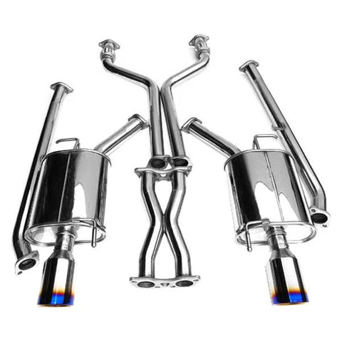 Invidia 07+ Infiniti G35/G37 Sedan Q300 Single Layer Titanium Tip Cat-back Exhaust - HS07IG4G3T