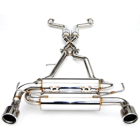 Invidia 07+ Infiniti G37 Coupe Gemini Rolled Stainless Steel Tip Cat-back Exhaust - HS07IG7GIS