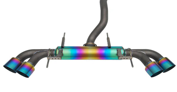 Invidia 08+ Nissan GT-R Full Titanium Cat-back Exhaust - HS08R35TTG for 2009-2024 Nissan GT R - front view
