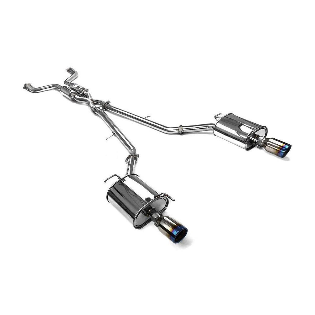 Invidia 07+ Infiniti G35/G37 Sedan 4dr Q300 Rolled Titanium Tip Cat-back Exhaust - HS07IG4G3D