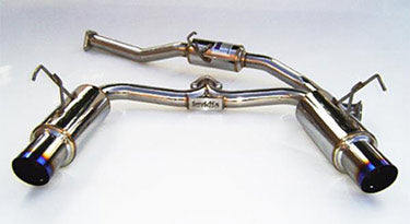Invidia 00+ S2000 70mm Dual Titanium Tip Cat-back Exhaust - HS00HS1GTT