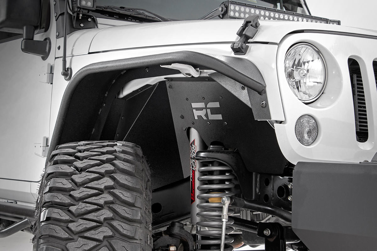 Rough Country - Inner Fenders - Front - Jeep Wrangler JK/Wrangler Unlimited  (2007-2018) - 1195 for 2007-2017 Jeep Wrangler -