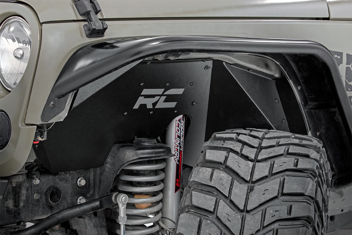 Rough Country - Inner Fenders - Front - Jeep Wrangler JK/Wrangler Unlimited  (2007-2018) - 1195 for 2007-2017 Jeep Wrangler -
