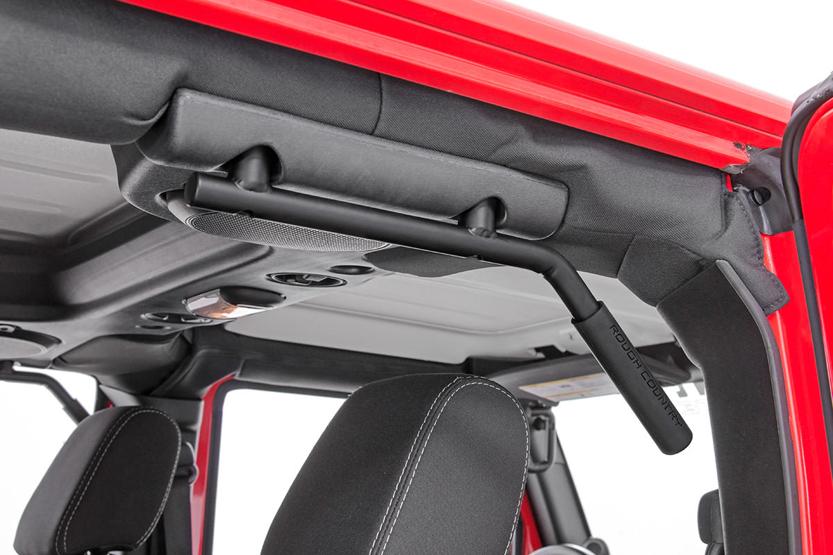 Grab Handles | Steel | FR &amp; RR | Black | Jeep Wrangler JK/Wrangler Unlimited (07-18)