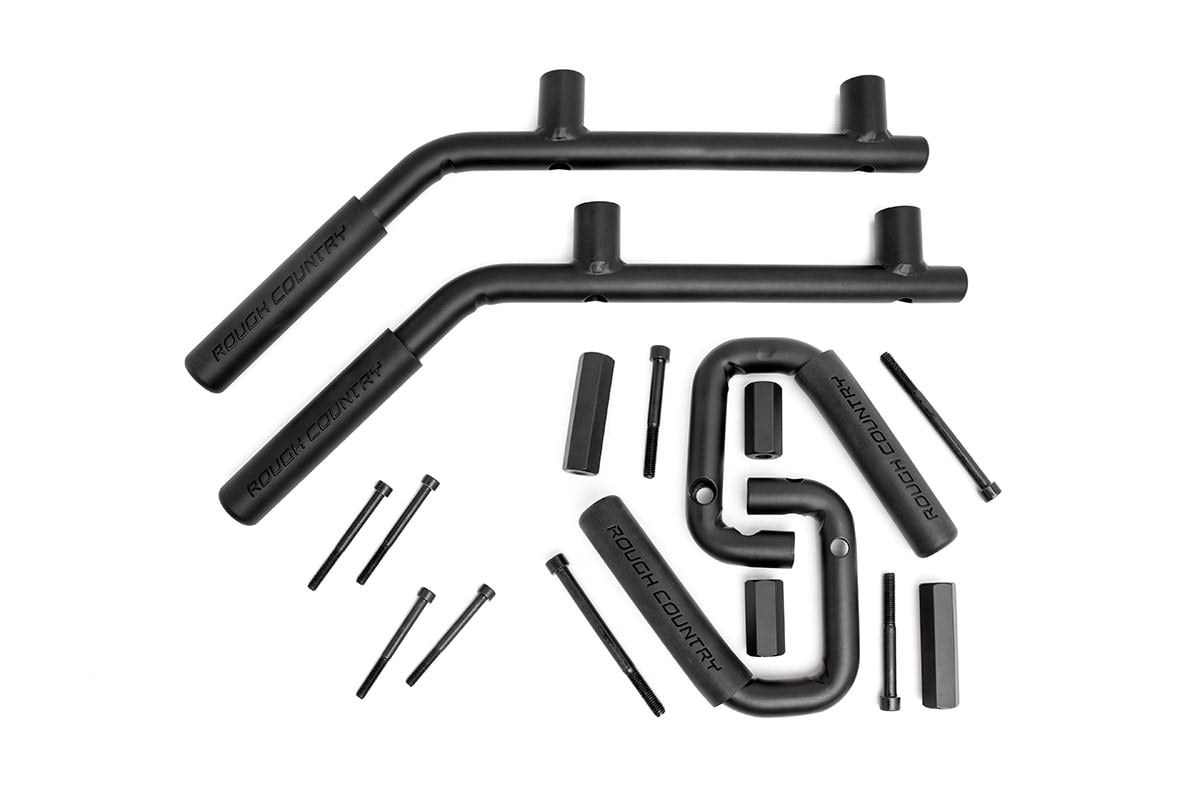 Grab Handles | Steel | FR &amp; RR | Black | Jeep Wrangler JK/Wrangler Unlimited (07-18)