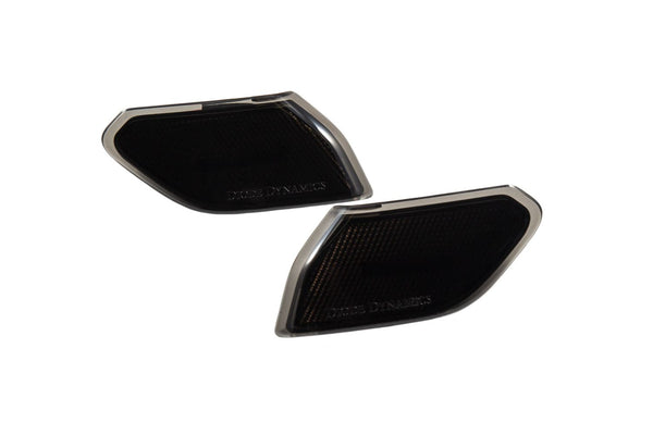 Diode Dynamics 18-21 Jeep JL Wrangler/Gladiator Sidemarkers Smoked (set) - DD5070 for 2018-2025 Jeep Wrangler - front view