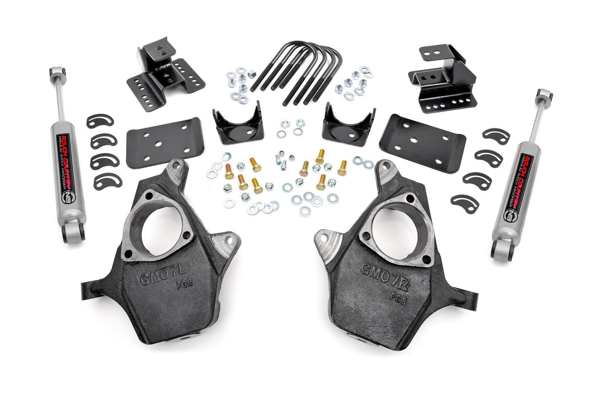 Lowering Kit | Knuckle | 2&quot;FR | 4&quot;RR | Chevy/GMC 1500 (07-14)