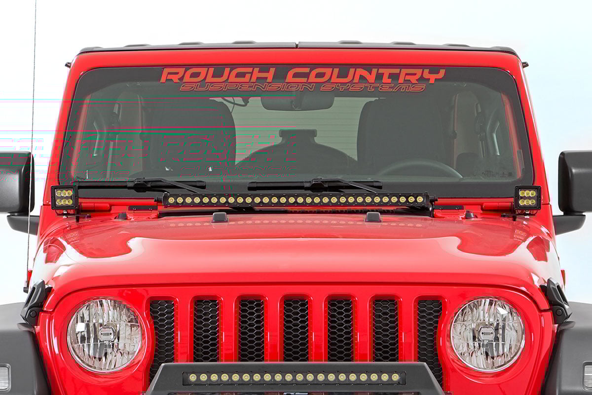 LED Light Kit | Hinge Mount | 2&quot; Black Pair | Amber DRL | Jeep Gladiator JT/Wrangler JL (18-24)