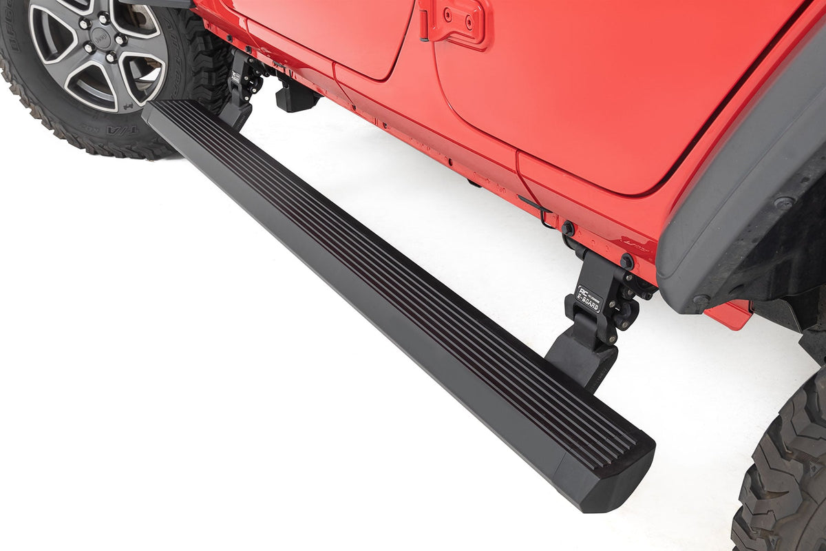 Rough Country - Power Running Boards - Dual Electric Motor - 4 Door - Jeep Wrangler JL (2018-2026)