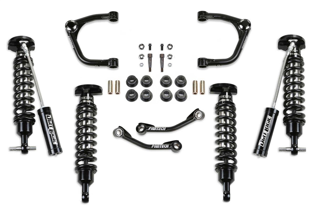 Fabtech 21 GM Suv 4WD 3in Uniball UCA Kit w/Dl 2.5 Resi & 2.5 N/R - K1188DL